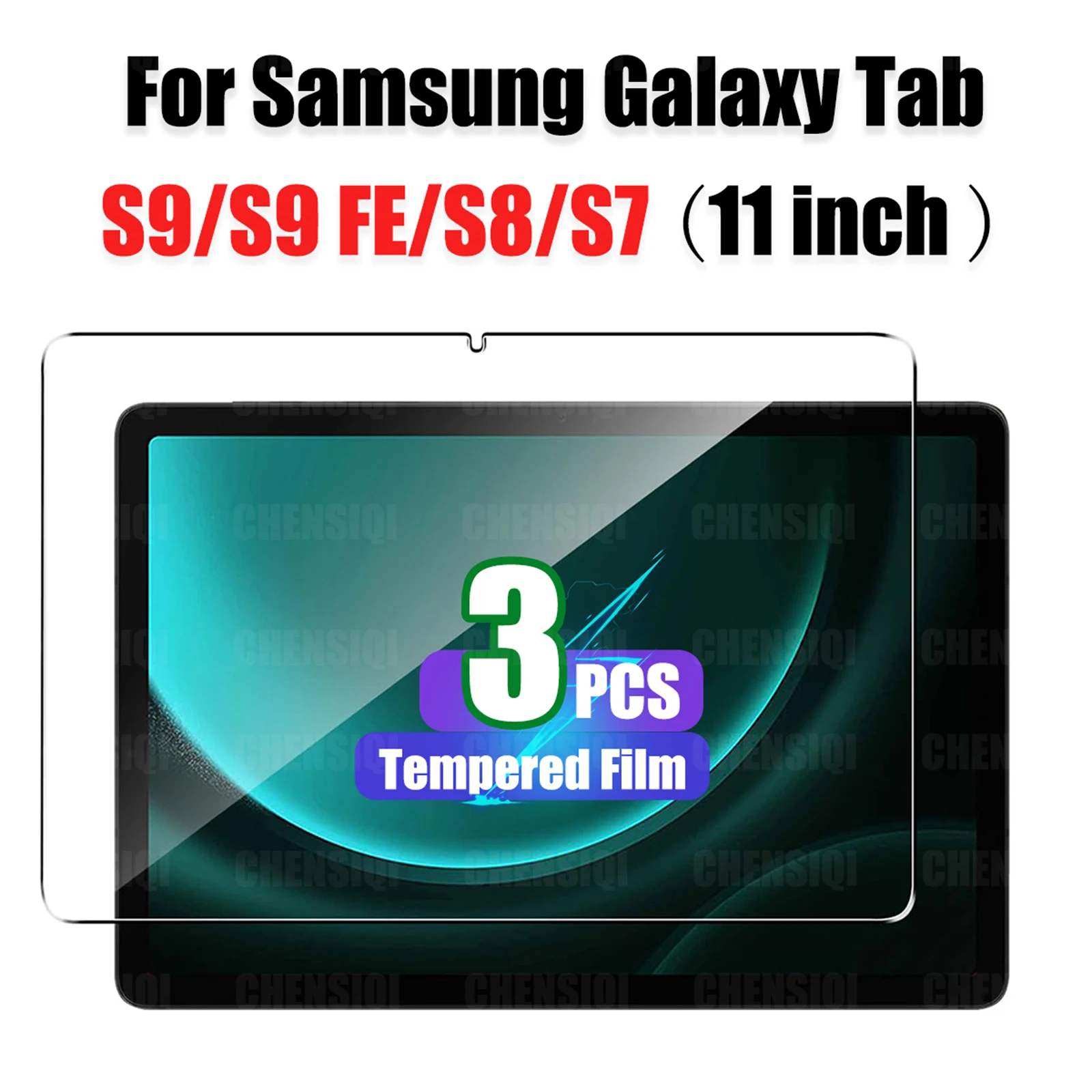 

Для Samsung Galaxy Tab S9/ S8/ S7 (11 дюймов) и Galaxy Tab S9 FE (10,9 дюйма) Защитная пленка для экрана твердость 9H прозрачная защита от царапин