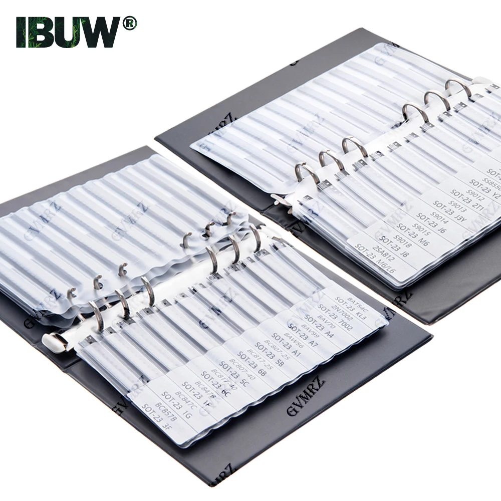 SMD Transistor triode Kit SOT23 Commonly Assorted Sample Book Chip Triode SOT23 S8050 S8550 S9012 TL431 BC847 MMBT2222 Component