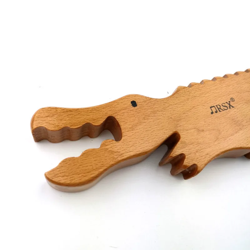 Orff Percussion Instrument Wooden Alligator Tooth Wood Parent-Child Interaction Musical Instruments Scrape Scratch Toys