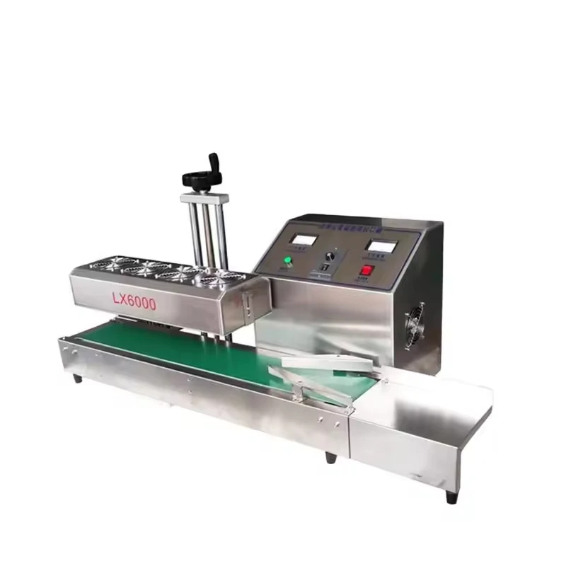 

For Plastic Bottles 15-130MM Electromagnetic Continuous Automatic Plastic Juice Bottles With Cap Aluminum Foil Sealing Machine