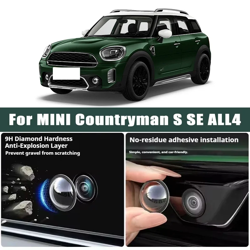 

2PCS Car Camera Front Bumper Anti-Scratch Shield Lens Guard PC Protective Cover Kits For MINI Countryman S SE ALL4