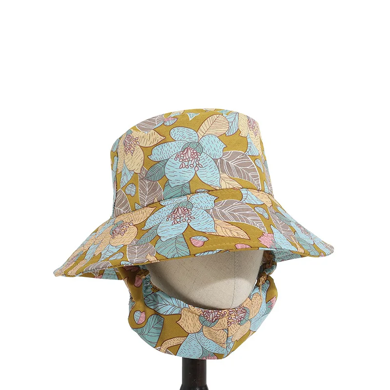 

Spring and summer new versatile sunshade and sun protection large brim integrated design sun hat for women going out to pick tea