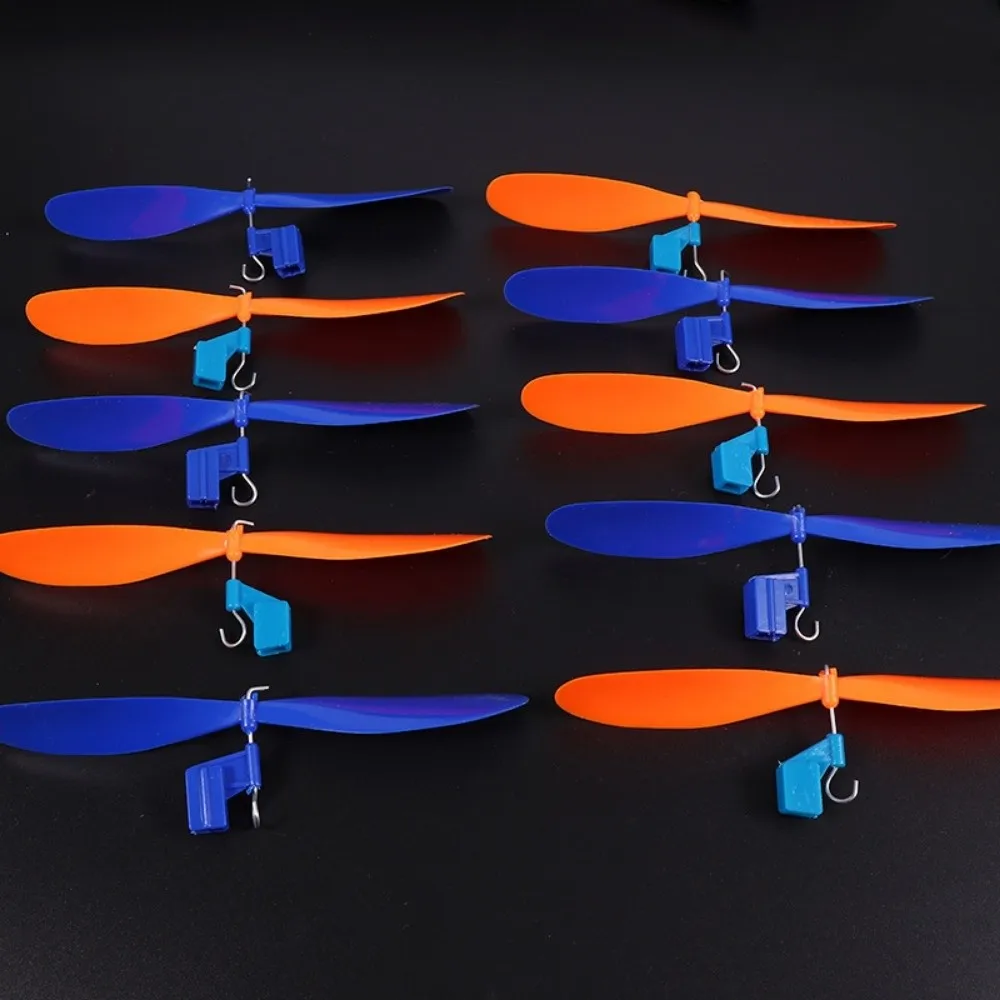 10pcs Essential Parts Rubber Band Powered Propellers Plastic 2 Colors Model Aircraft Rubber Band Propellers Car Propeller