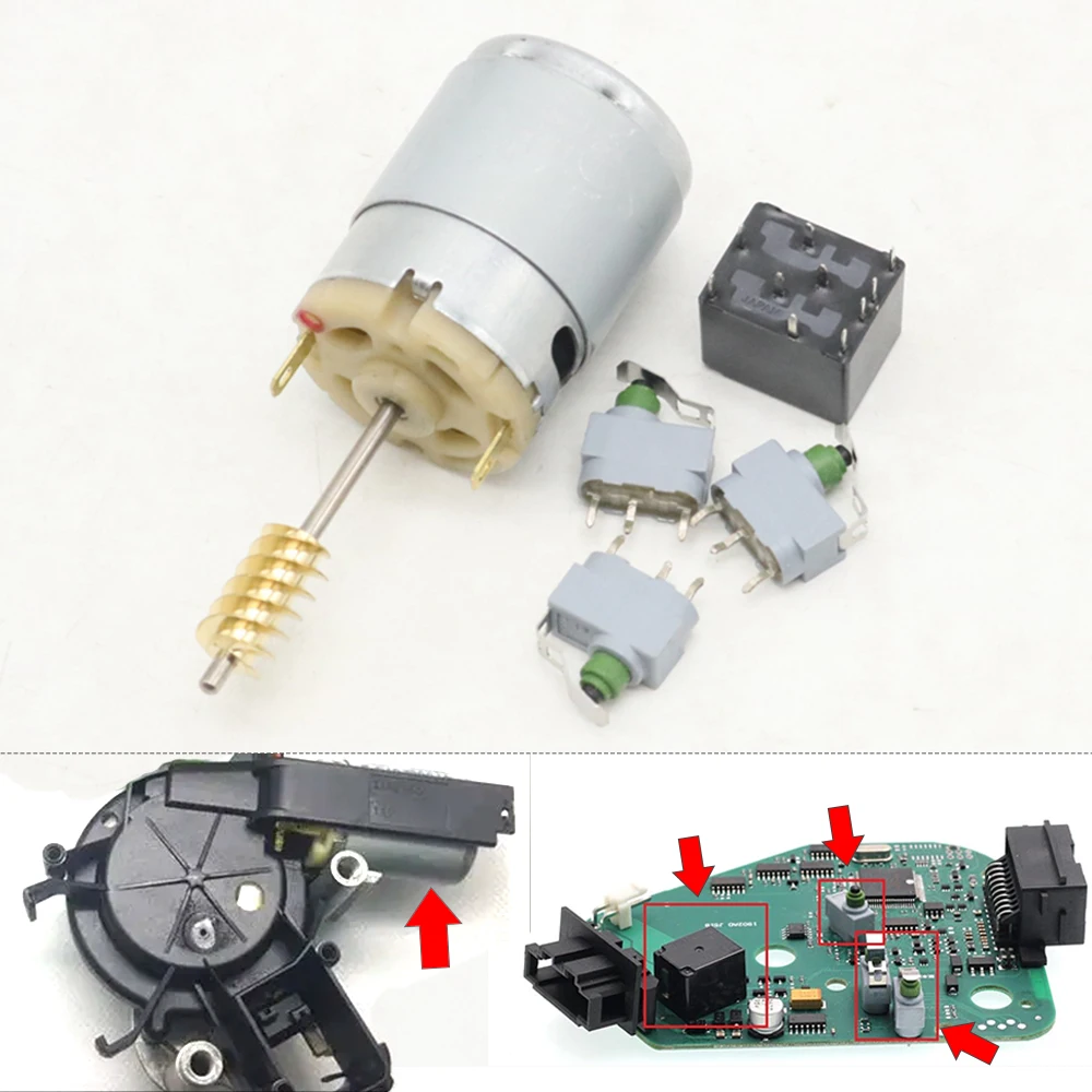 

4F0905852 ELV/ESL Car Steering Wheel Column Lock Actuator Motor Control Micro Switch Relay J518 Repair Kit For Audi A6 S6 C6 Q7