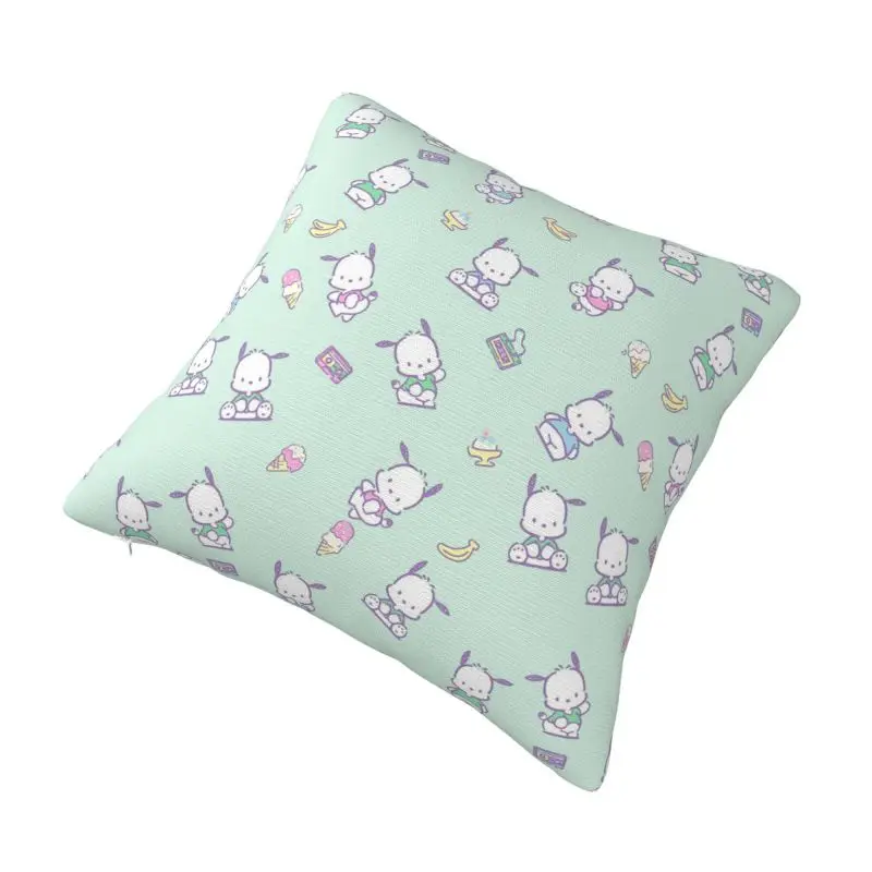 Custom Pochacco Cartoons Pillow Case 45x45cm Chair Cushion Cover Square Pillowcase