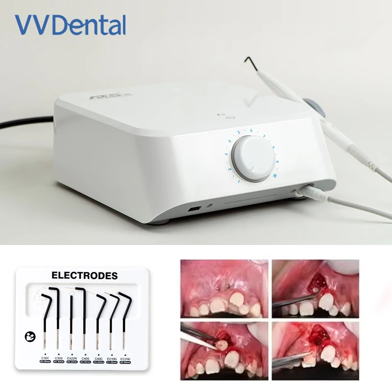 

VVDental ATS-S1 ElectroSurgery Unit Electricity Knife High Frequency Scalpel Dentisty Electrosurgery System with 7 Electrodes