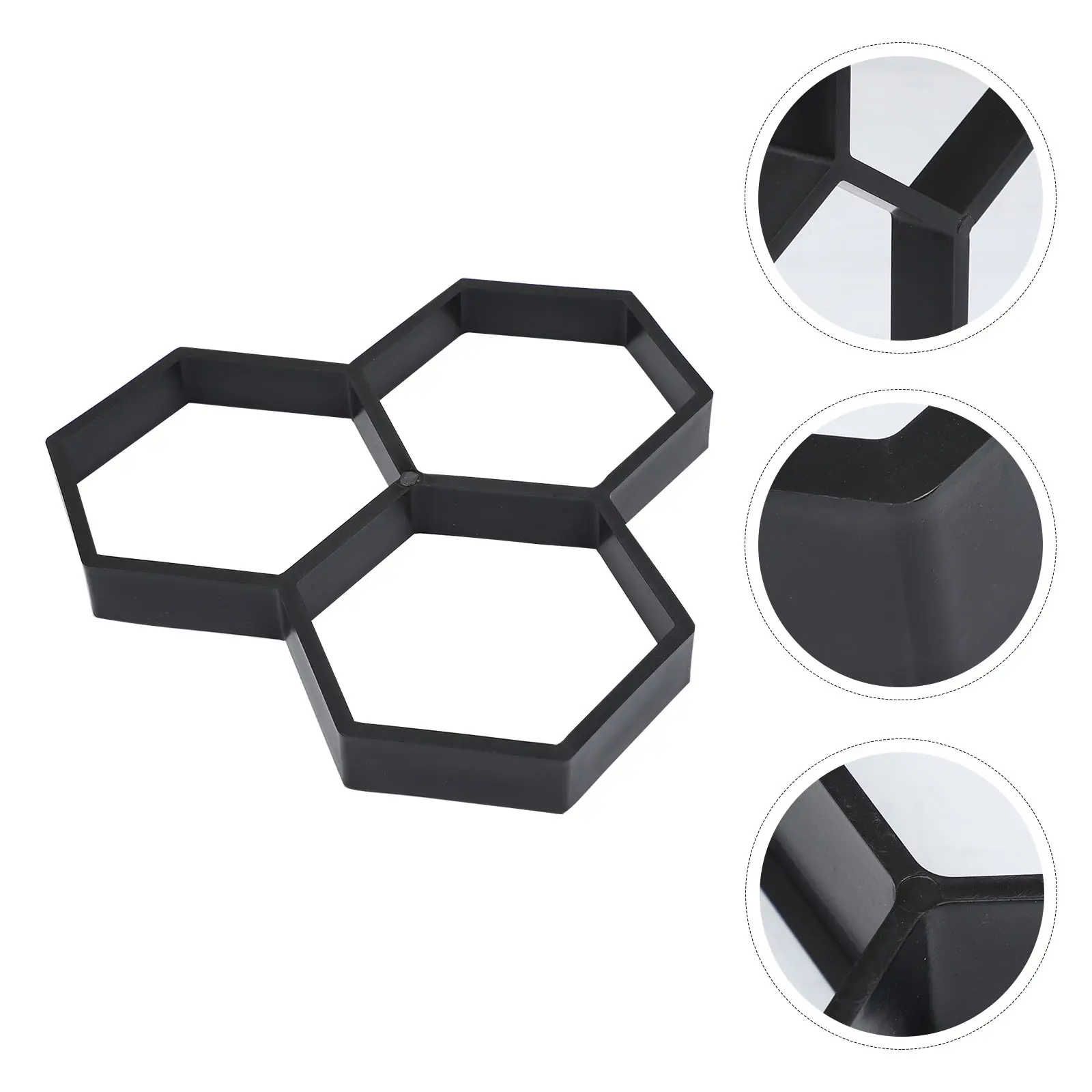 

Cement Stamping Form Paver Molds Reusable Concrete Path Maker Walkway Tool Hexagonal Paving Mould Floor Tile Mould DIY Pavement
