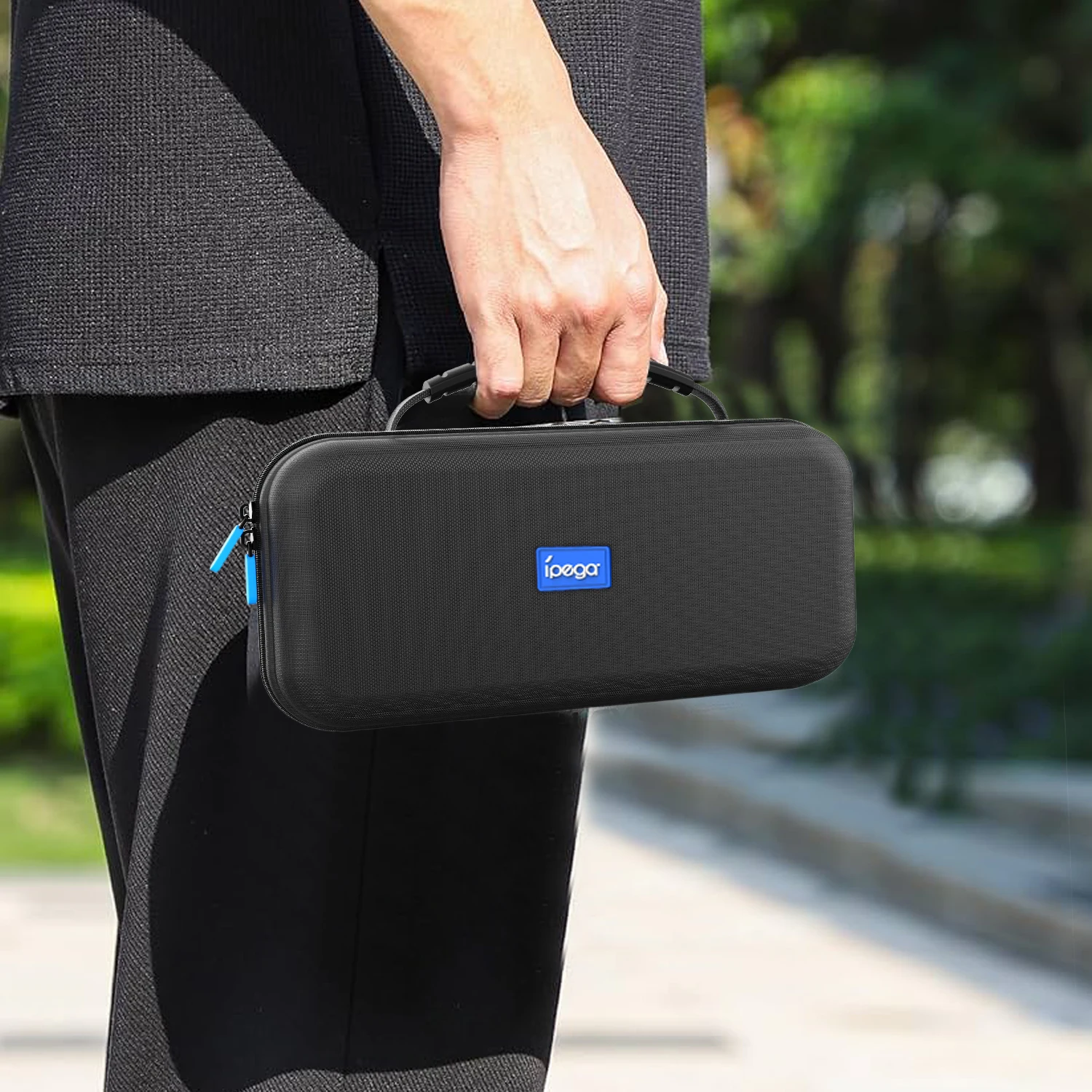 Ipega Carrying Case for PS5 Portable Waterproof & Shockproof Portable Bag with Handle, Durable Gaming Console Storage Bag