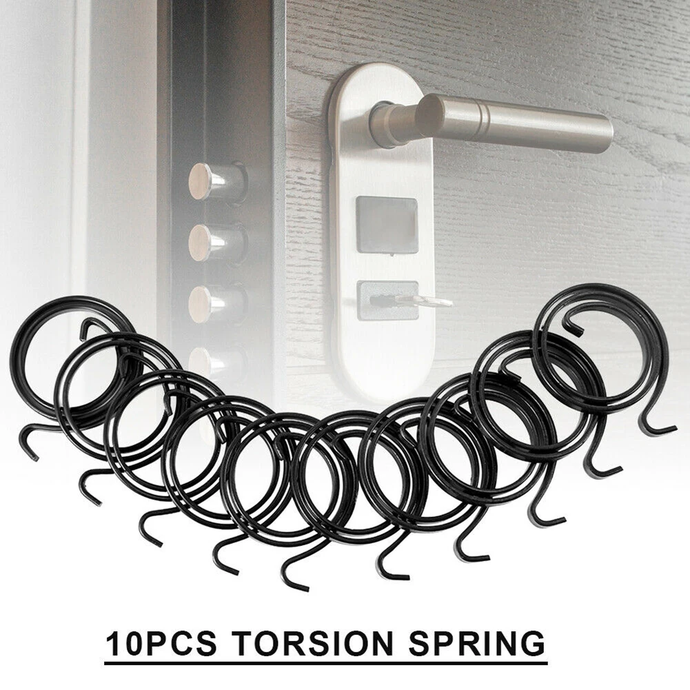 10Pcs Replacement Spring For Door Knob Handle Lever Latch Internal Coil Repair Spindle Lock Torsion Spring Flat Section Wire