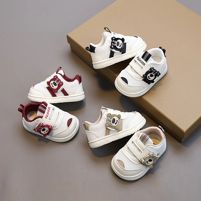 Disney 2025 Baby First Walkers - Soft Sole Anti-Slip for 0-3 Years, Breathable Mesh for Boys & Girls