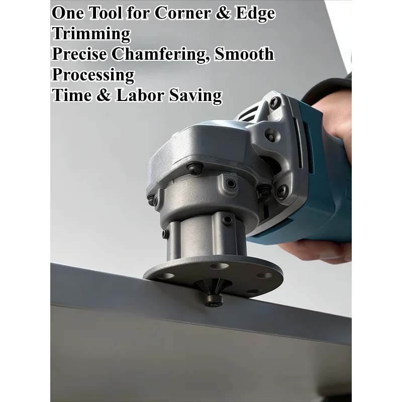 Electric Chamfer Tool Angle Grinder To Trimmer Wood Edge Banding Milling Cutter Deburring Tool