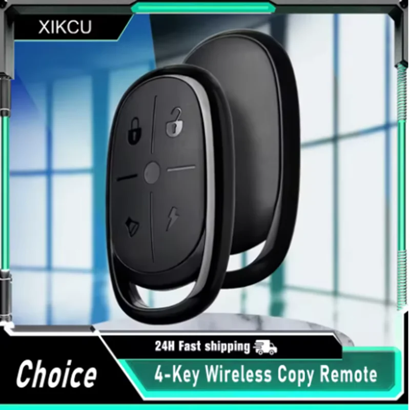 4-Key Copy Remote 433MHz Wireless Electric Garage Access Control Self Copy Remote Control for Lane Gate Battery Powered image 3