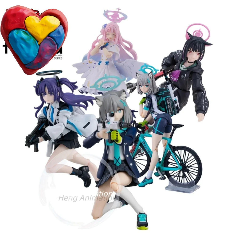 

Max Factory Figma Blue Archive Shiroko/Kazusa/Yuuka/Mika/Shiroko Cycling DX Edition Anime Action Figure Model Kit Gift for Fans