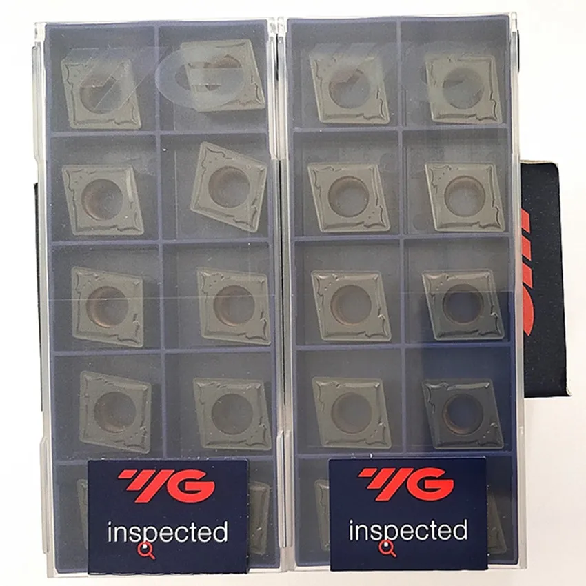 CCMT120408-UG YG801/CCMT120404-UG YG3020/CCMT120408-UG YG3020/CCMT120408-UG YG3030 Original YG Carbide Inserts CNC Turning Inserts Lathe Cutter Tools 10PCS/BOX