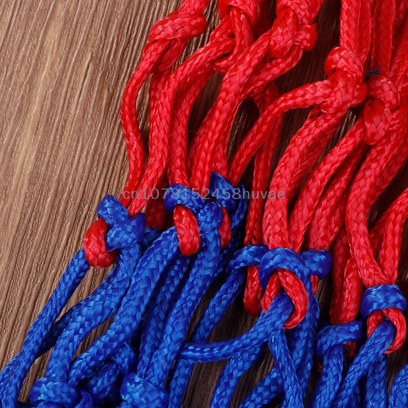 1 Pc 3.5MM Basketball Net All-Weather Basketball Net Dual/Tri-Color Basketball Hoop Net Powered Basketball Hoop Basket Rim Net