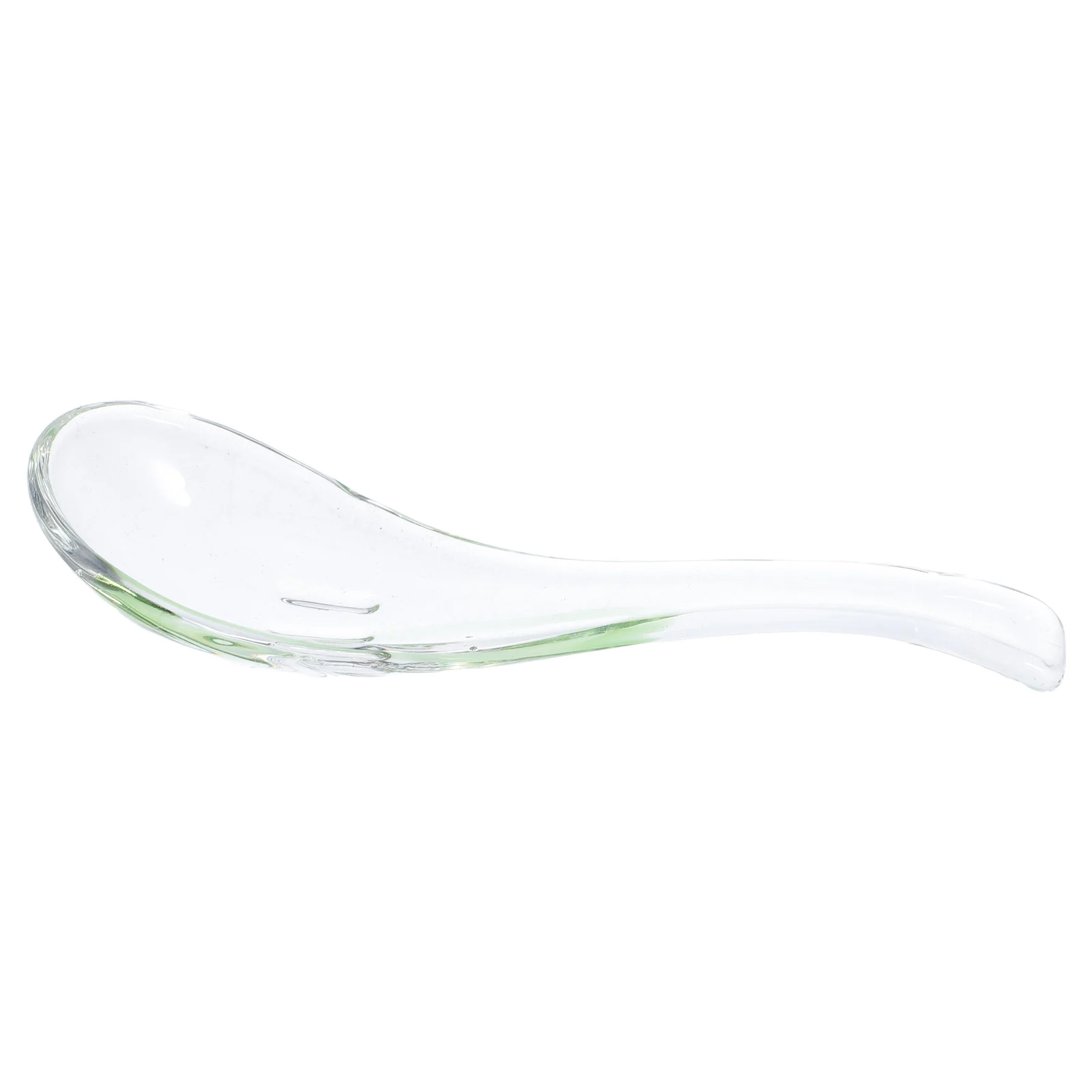 

Elegant Clear Heat Resistant Glass Spoon Home Kitchen Utensil Ergonomic Grip Small Serving Dessert Soup Hot Chocolate Yogurt