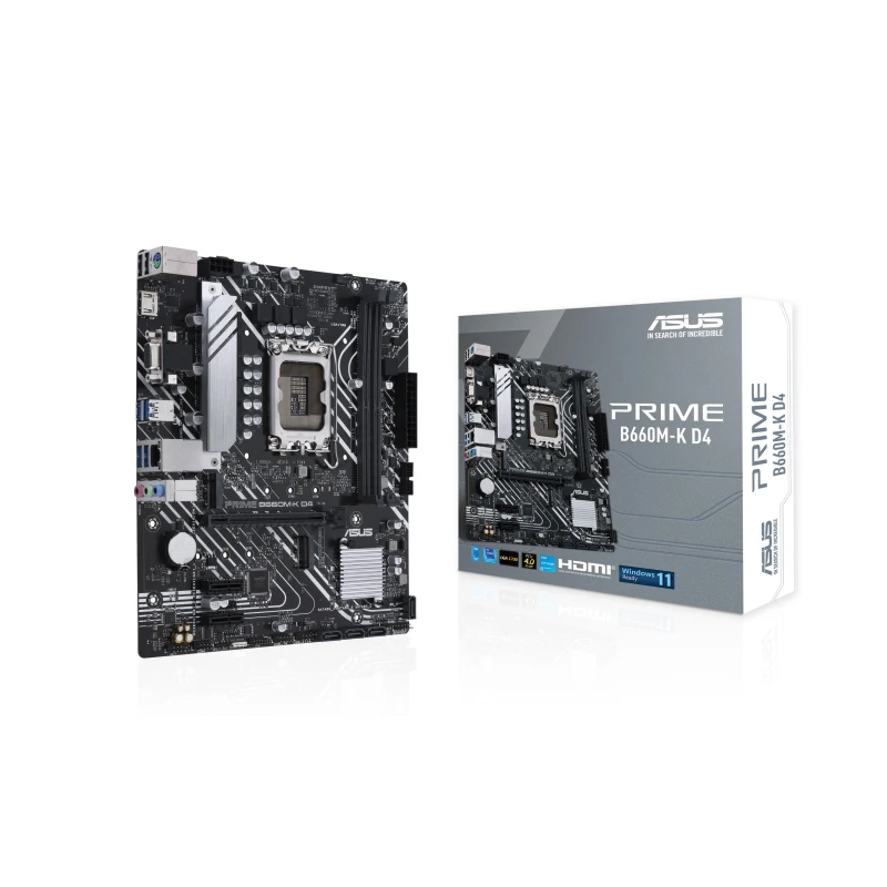 ASUS PRIME B660M-K D4 LGA 1700 DDR4 Motherboard B660 Supports CPU i5 10400f i3 12100f 12400f