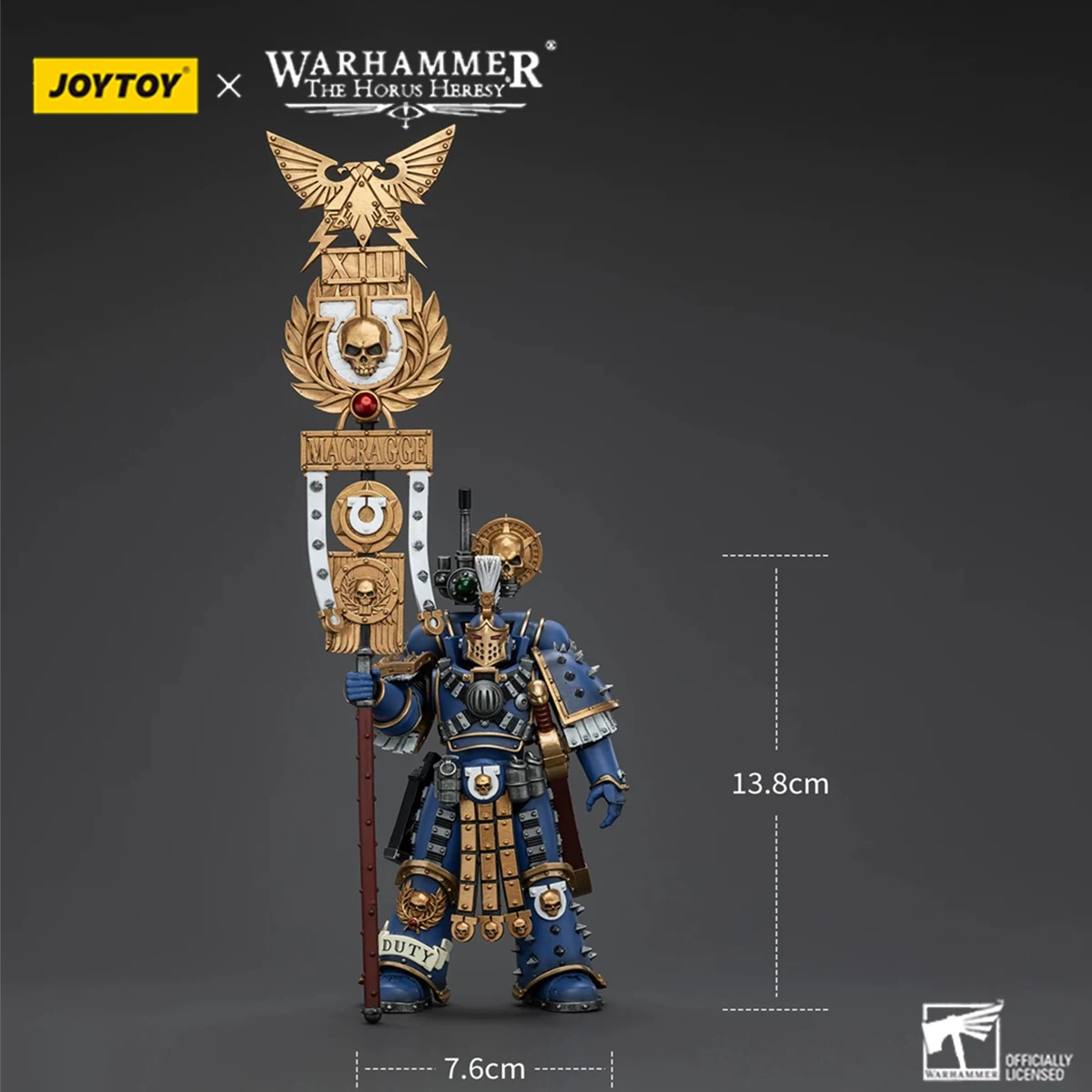 JOYTOY Warhammer 30K Action Figure 1/18 Ultramarines Remus Ventanus Anime Beeldje Met Gelede Gewrichten Model Collectie Speelgoed