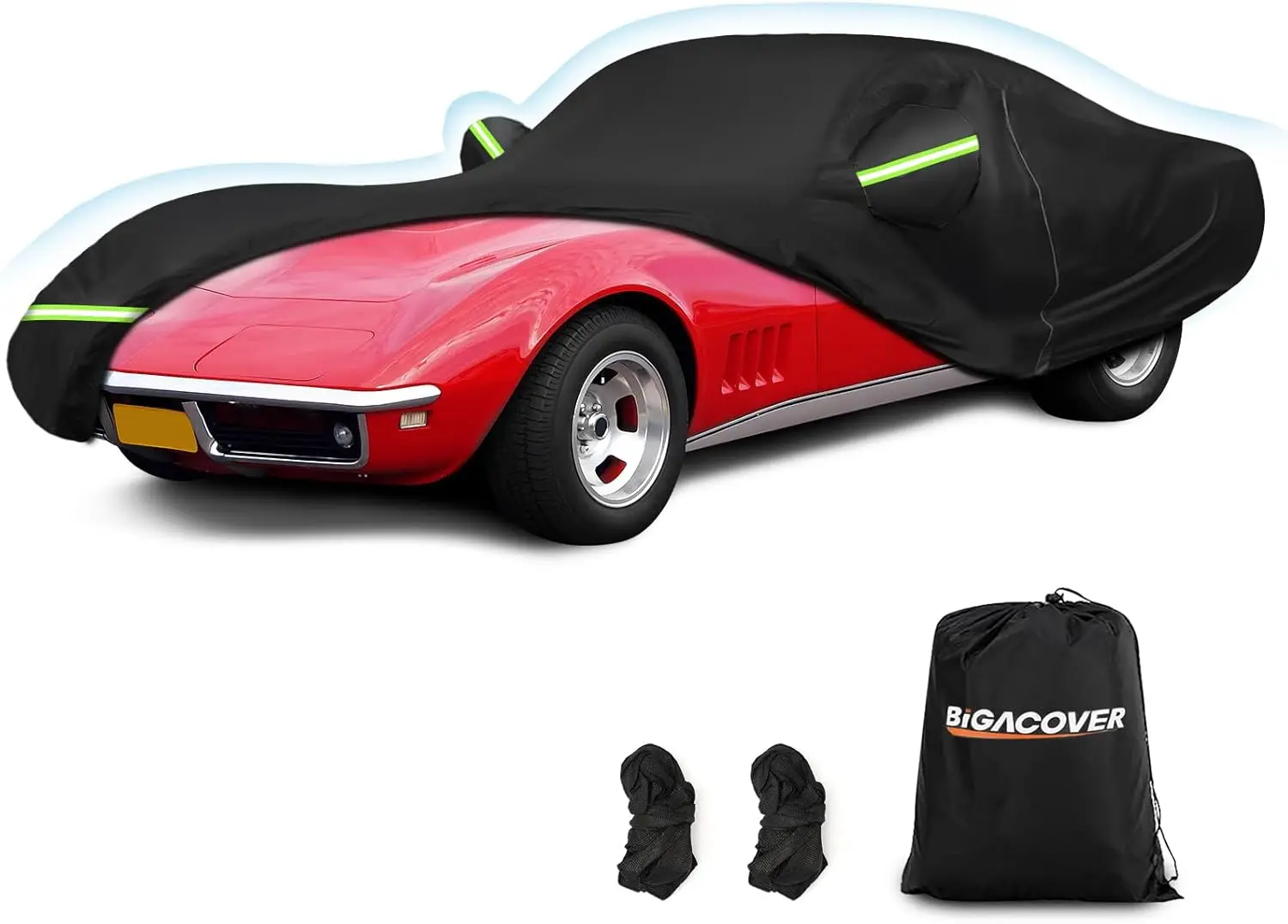

Waterproof Car Cover with Zipper for C3 Corvette 1968-1982, All-Weather Protection and Windproof Design