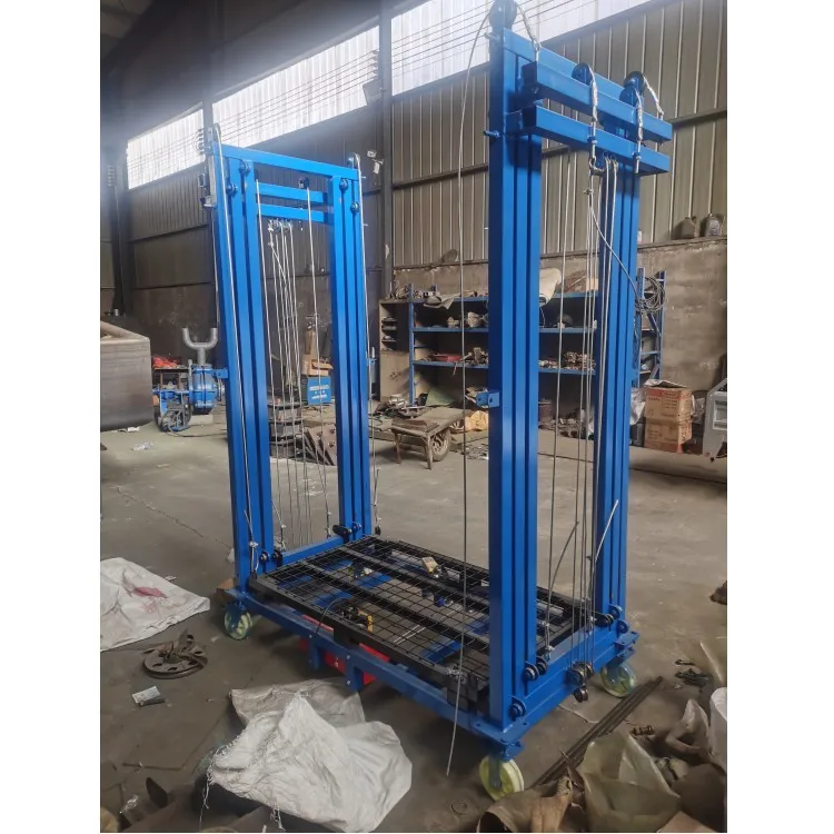 

Mobile electric scaffolding platform electric elevator can rise 2-6 meters