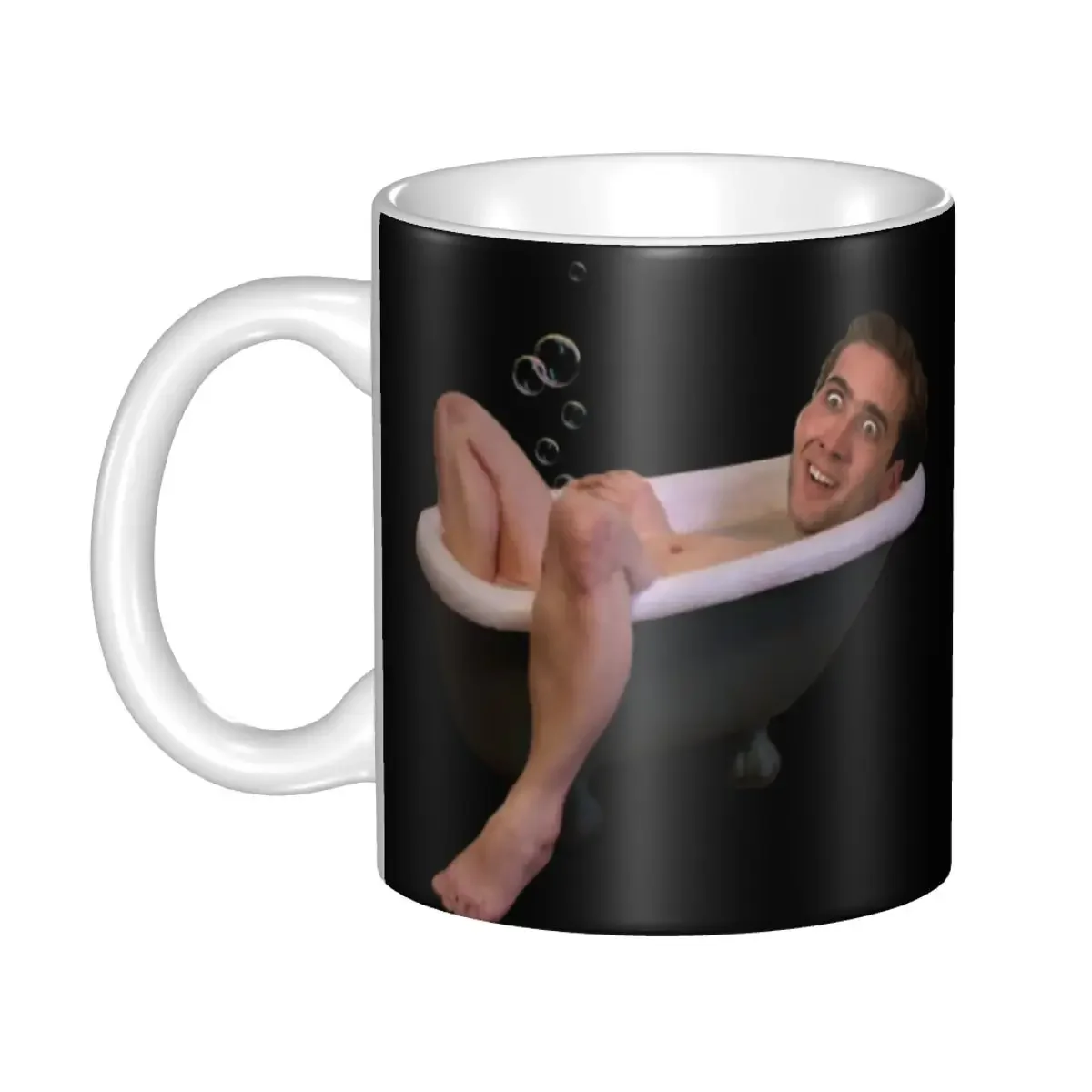 Saint Nicolas Cage Coffee Mugs DIY Custom Funny Meme Ceramic Mug Cup Creative Present Outdoor Work Camping Cups