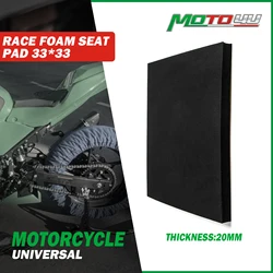 Motorcycle Race Racing Foam Seat Pad Adhesive 2cm Thick Black Universal Fit