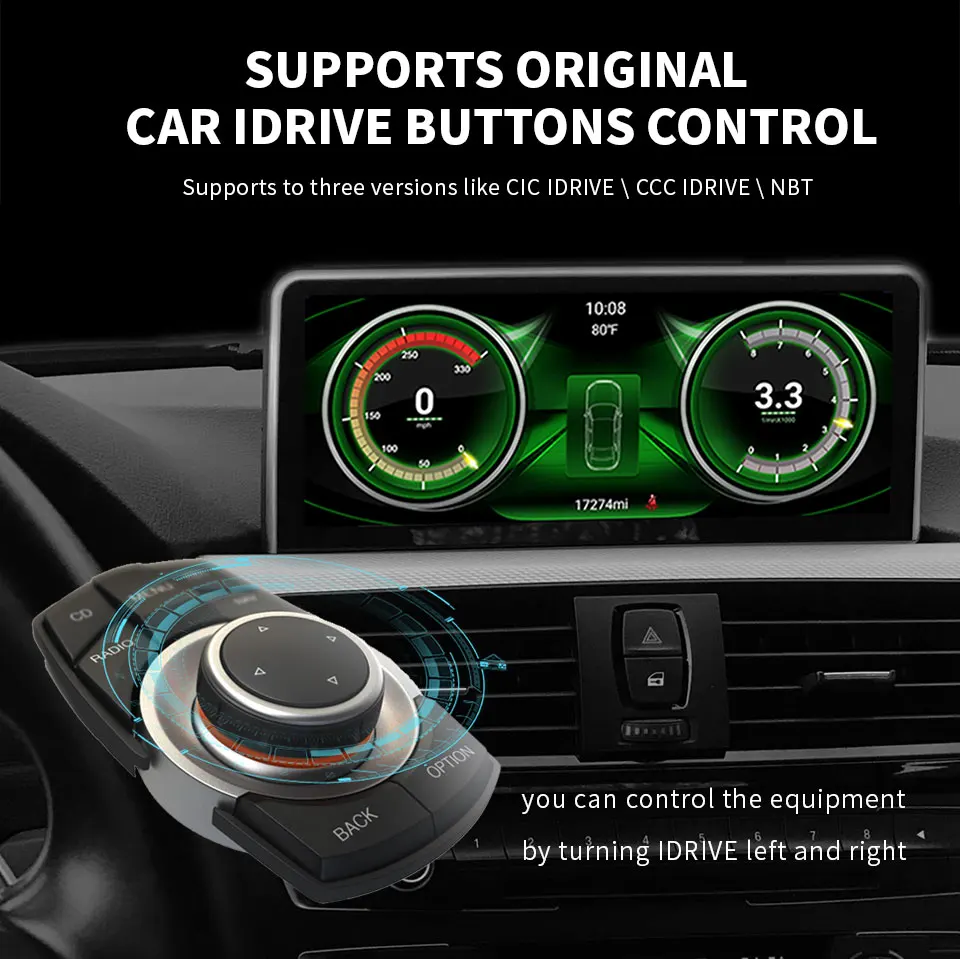 

1920*720 Multimedia Touch Screen Dashboard Mount 1/2/3/4 Series F20/F21/F22/F30/F31/F33/F34/F36 Android Auto NBT System