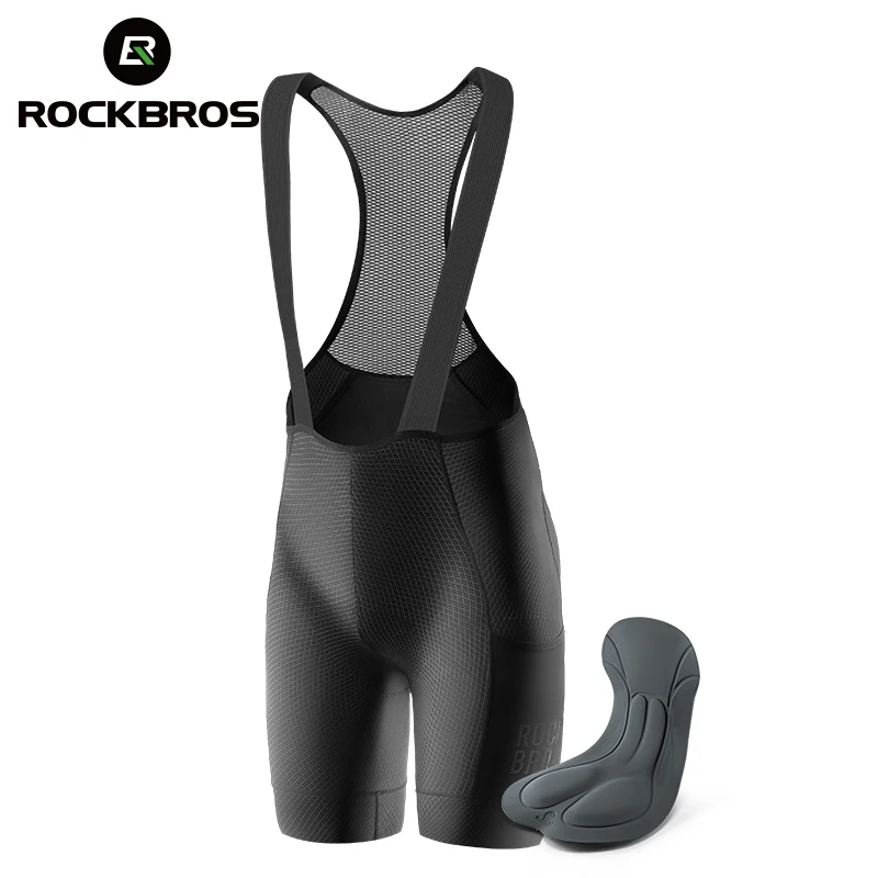 

ROCKBROS Cycling Mens Shorts Shock-Proof Comfort 3D Cushion Men's Cycling Shorts Reflective Breathable Bicycle Training Clothing