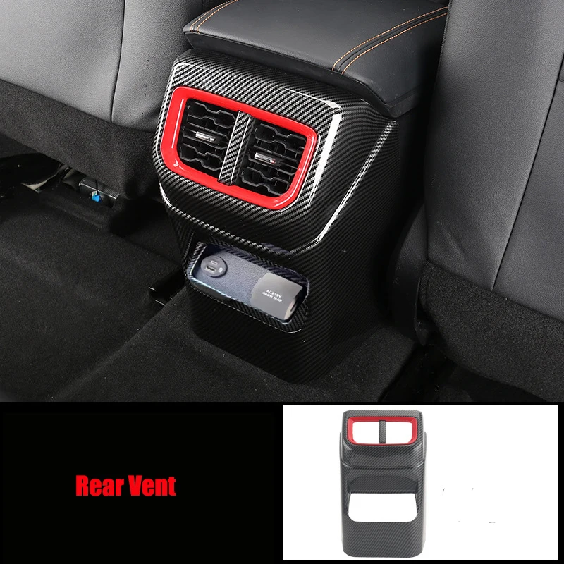 Carbon Fiber Look Car Interior Cover Trim Decoration For Ford Ranger T9 2023+ Auto Accessories