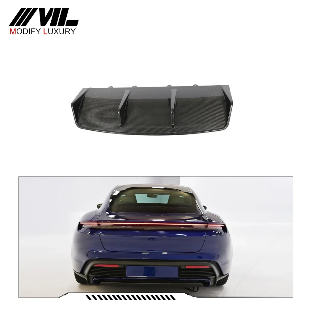 

Dry Carbon Fiber Rear Diffuser for Porsche Taycan 9J1 Turbo 2019-2021