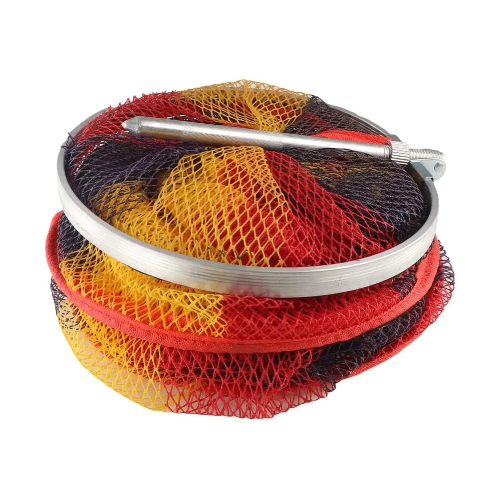 

Foldable Portable Fishing Nets 90/150/200cm Depth Ring Edge Shrimp Cage Basket Quick-drying Anti-jump Fish Mesh Bag Fishing Tool