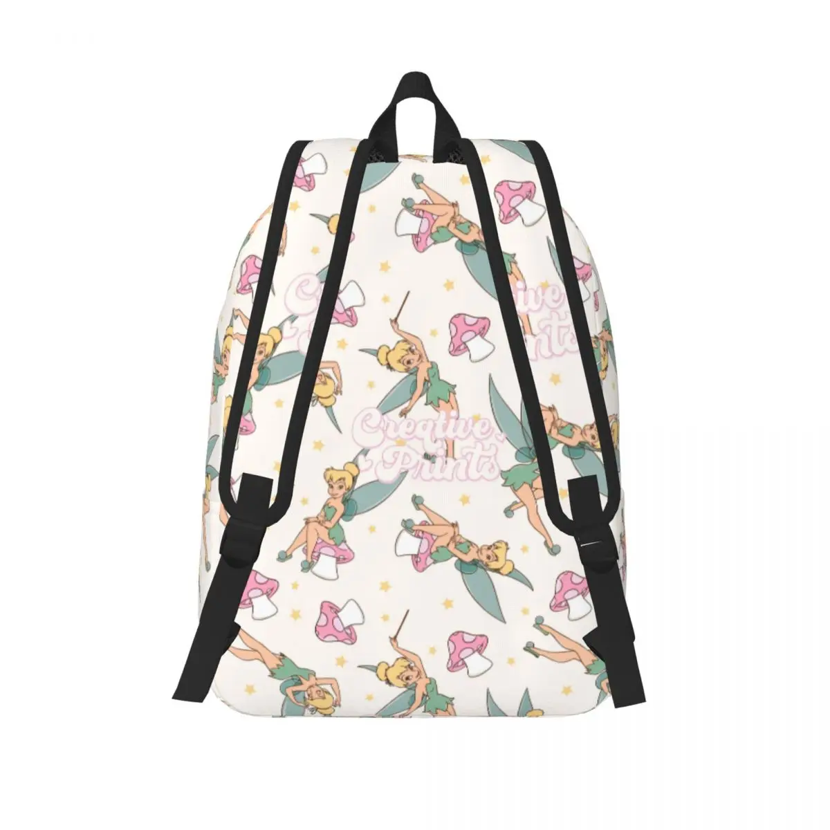 Mochilas de lona con dibujos animados personalizados para hombre y mujer, morral para estudiantes universitarios, bolsa para ordenador portátil de