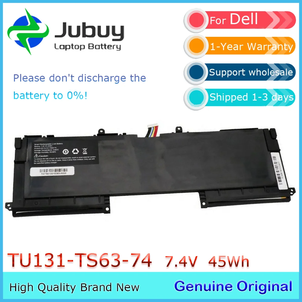 TU131-TS63-74 7.4V 45Wh Original Laptop Battery for Dell XPS13 8808 XPS 13D-4501 XPS 13D-4608 6608 Purism Librem 15