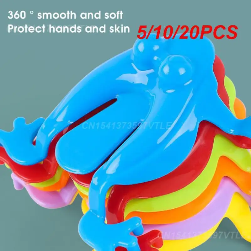 5/10/20PCS Bouncing Frog Creative Color Random Decompression Toys Novelty Toy Fidget Toys Classic Light Press Small Jumping Frog