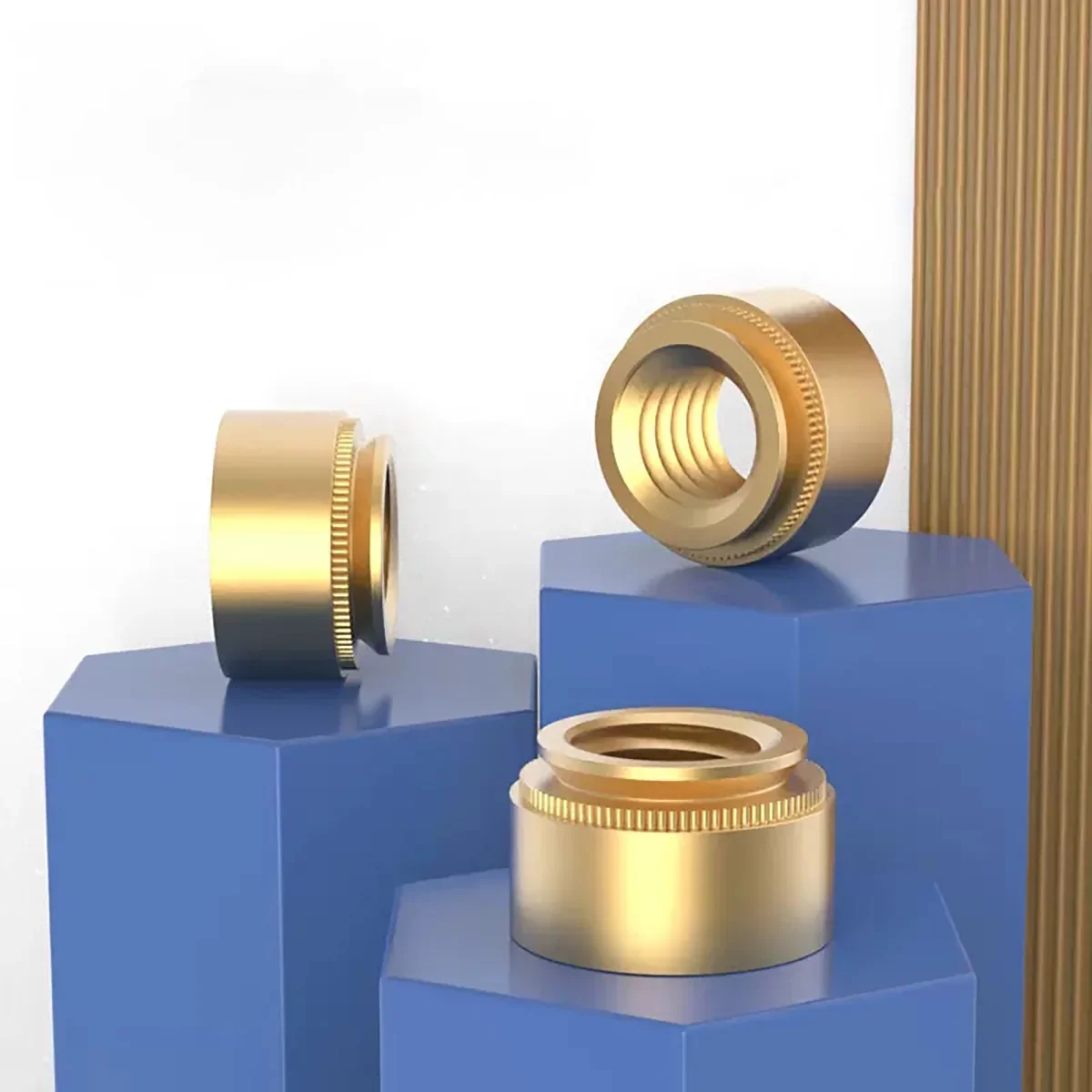 

M2M2.5M3M4M5M6M8 Brass Flower Tooth Press Rivet Nut