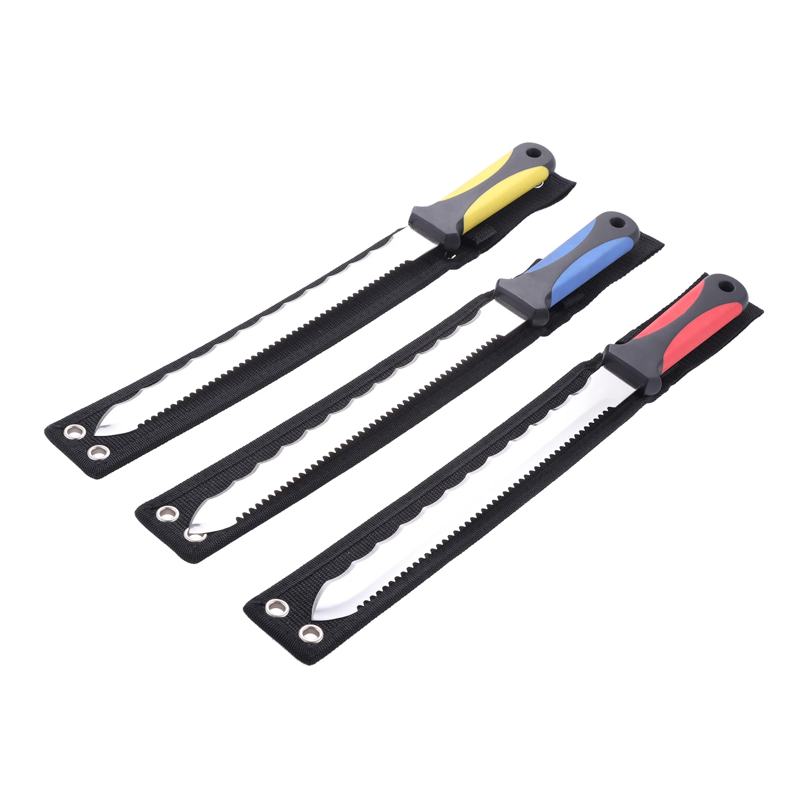 1PC 11 Inches Stainless Steel Insulation Knife with Comfort Grip for Cut Insulation Batt Foam Board Sod Rope Branch Cutting Tool