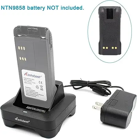 NTN8831 Charger Compatible for Motorola Radio XTS1500 XTS3000 PR1500 MTS2000 HT1000 GP900 GP1200 NTN9858 NTN8923 NTN7143 Battery