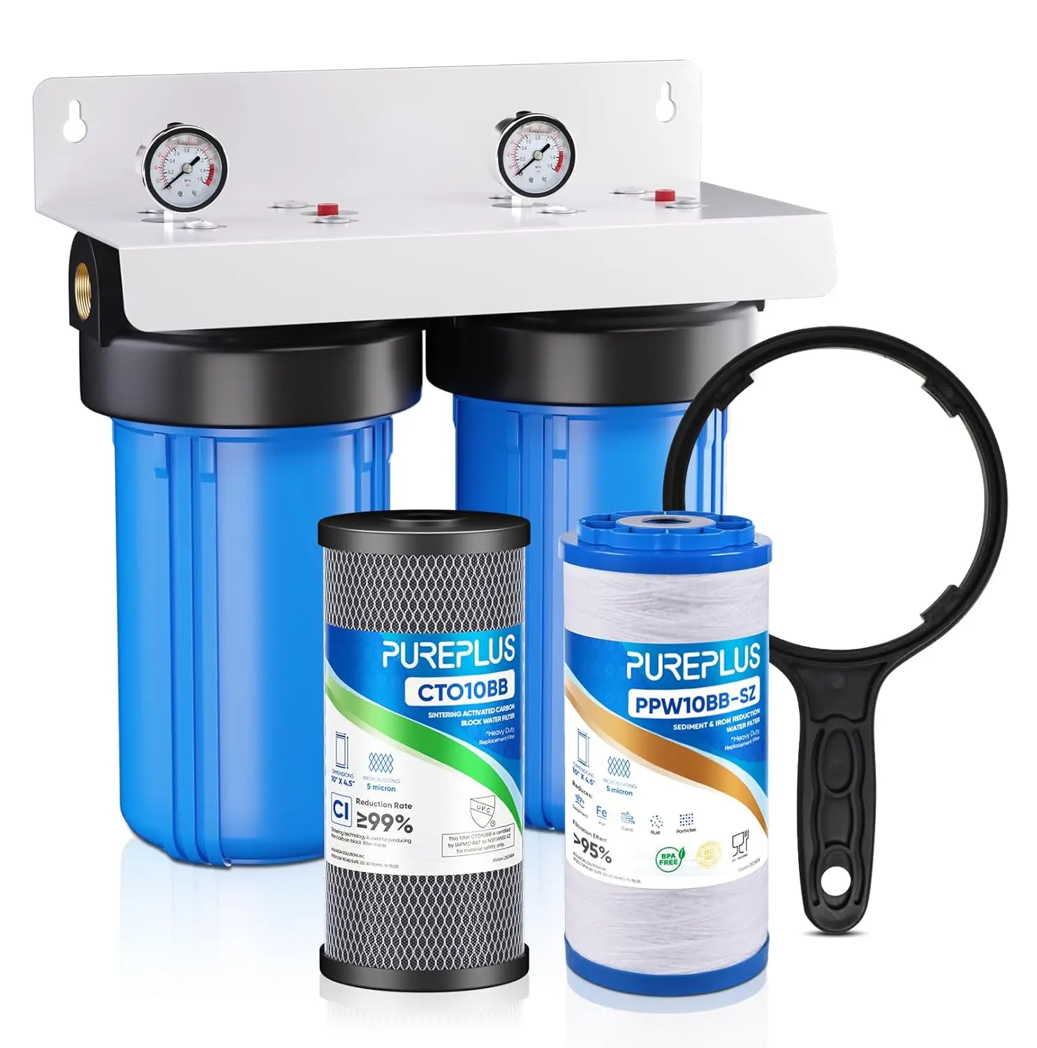 2-Stage Whole House Water Filtration System, 10