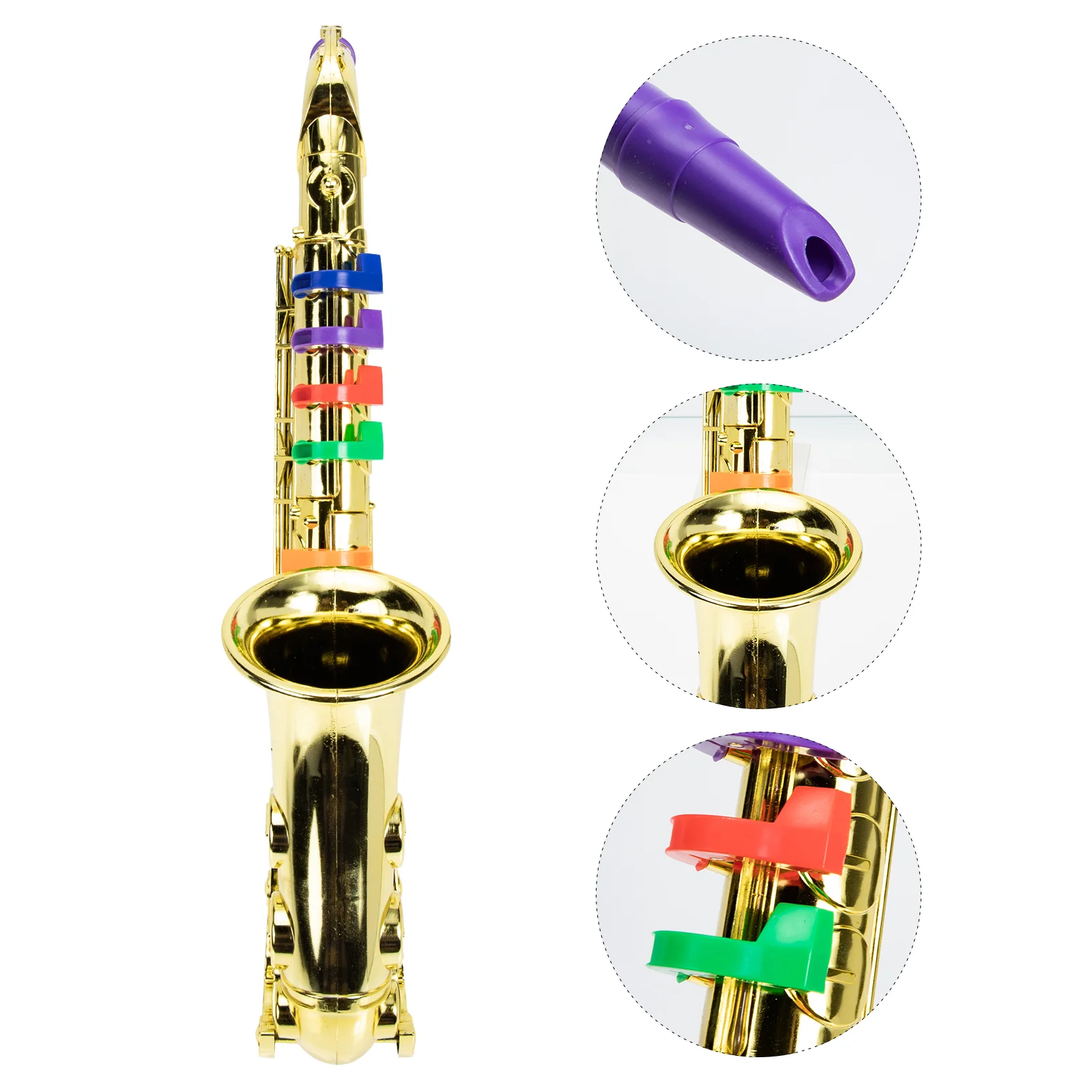 Jouet saxophone en plastique pour enfants, instruments de musique pour tout-petits, accessoire de performance sur scène