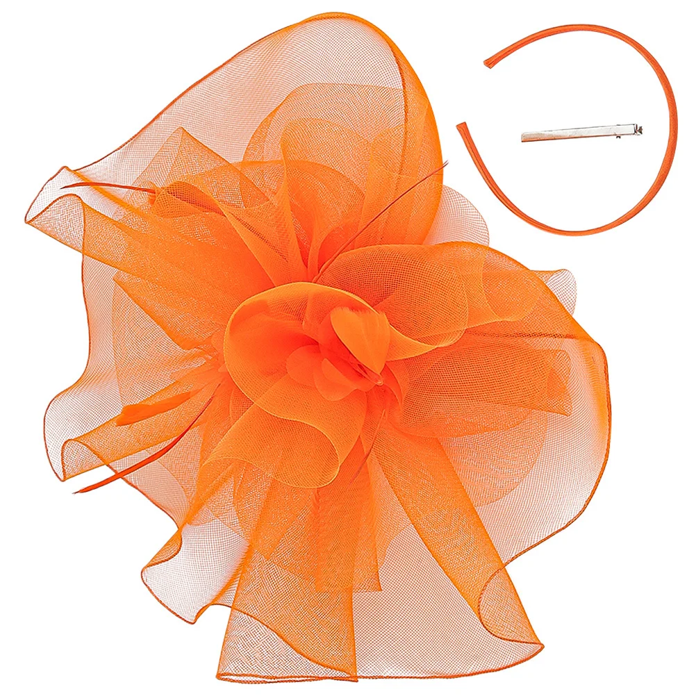 صافي الحجاب الفاسناتور قبعة للنساء الزفاف أغطية الرأس الزعنفة اكسسوارات 20S خوذة الشاي حفل زفاف الكنيسة الحدث #2