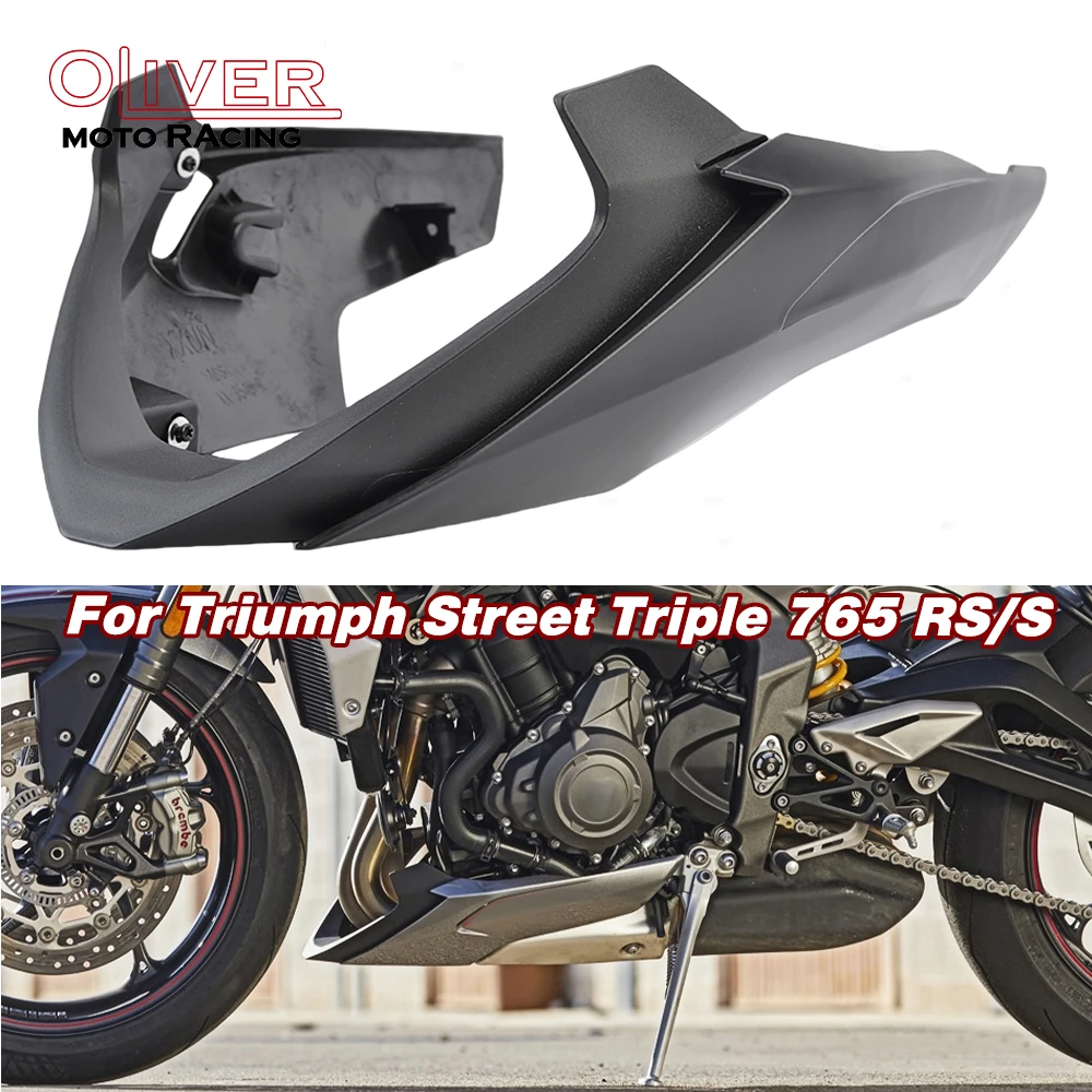 

Для Street Triple 765 RS R 765RS 2020-2022 поддон для нижнего поддона двигателя, обтекатель, защитная пластина, спойлер, защита