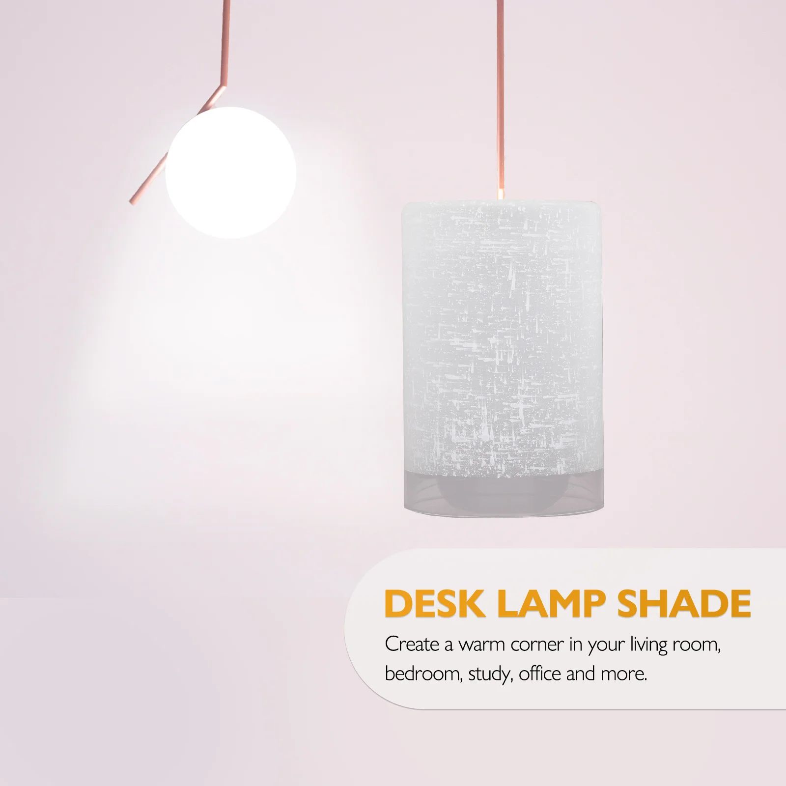 

4.2cm Opening Glass Lampshade Classy Design Protects Bulb from Bumps and Scratches Indoor Light Cover Glass Lamp Shades