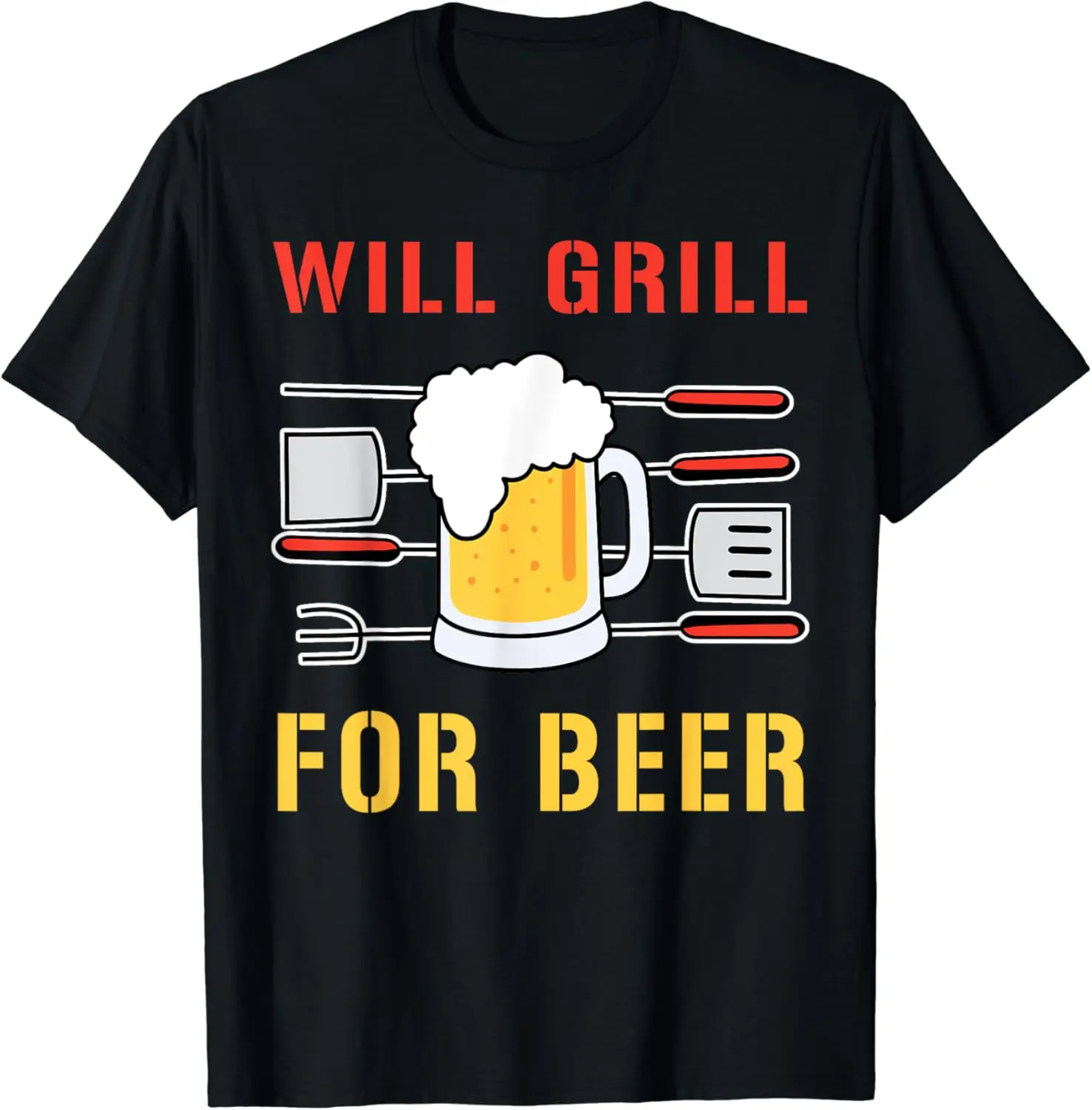 Camiseta masculina vai grelhar para cerveja, grelhar engraçado, cozinhar carne, beber