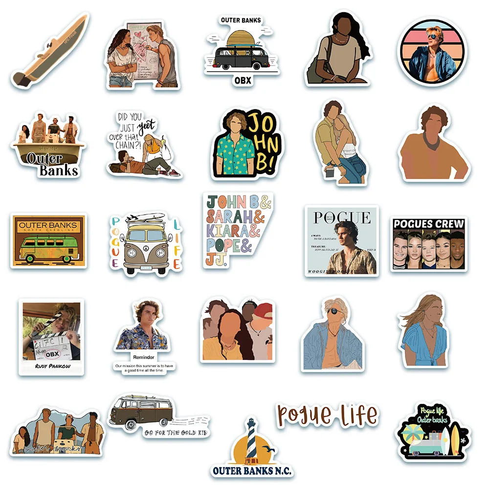 50 قطعة من المسلسل التلفزيوني الكلاسيكي البنوك الخارجية ملصق الكرتون الكتابة على الجدران الزخرفية الأمتعة الكمبيوتر المحمول كوب ماء ملصق مضاد للماء لعبة أطفال #5