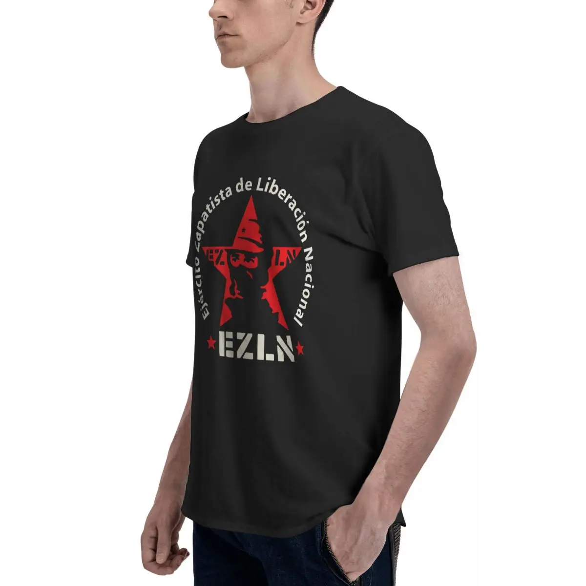 2024 moda Zapatista Ezln yıldız tilibery Libertad adam maskesi T-Shirt Tee Tees