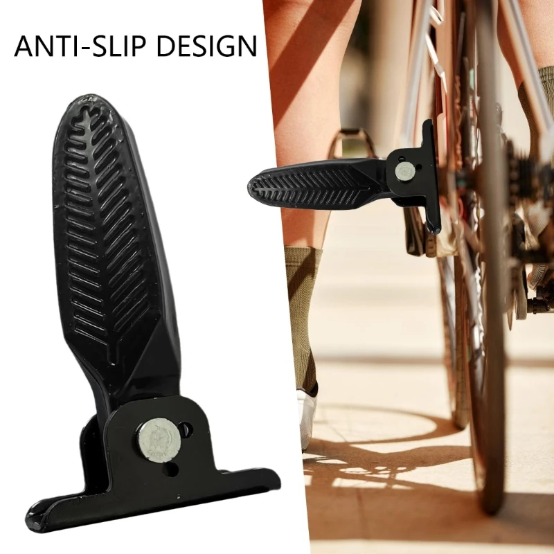 Nonslip Electric Bikes Footrest Pedals Cycling Rear Seats for Bicycles Foot Pegs Dropship