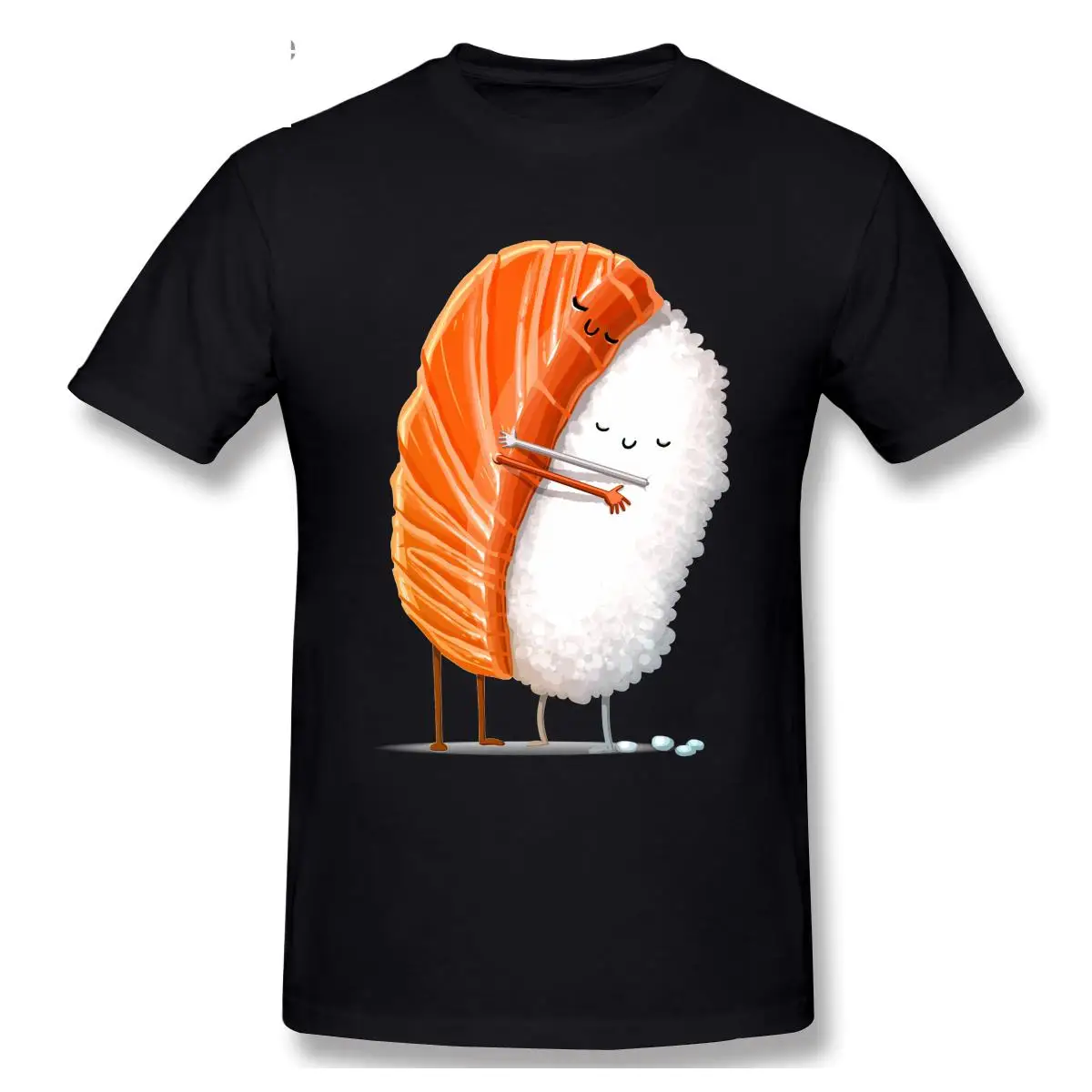 

Sushi Hug Cool And Funny Short Sleeved Casual Fashion Cotton T-shirt Tee T Shirt Tops GiftF