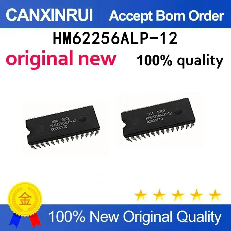 (5-100 pieces)New HM62256ALP-12 HM62256 Direct Insertion DIP28 Memory Chip IC
