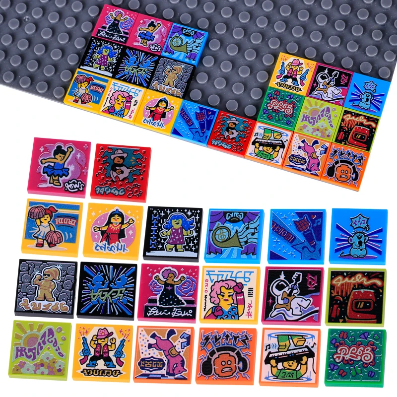Kit de blocs de construction MOC City pour garçons, carreaux College, cartes de banque d'argent, plaque d'immatriculation de passeport, médaille, accessoires de bricolage, mini brique, jouets, cadeau