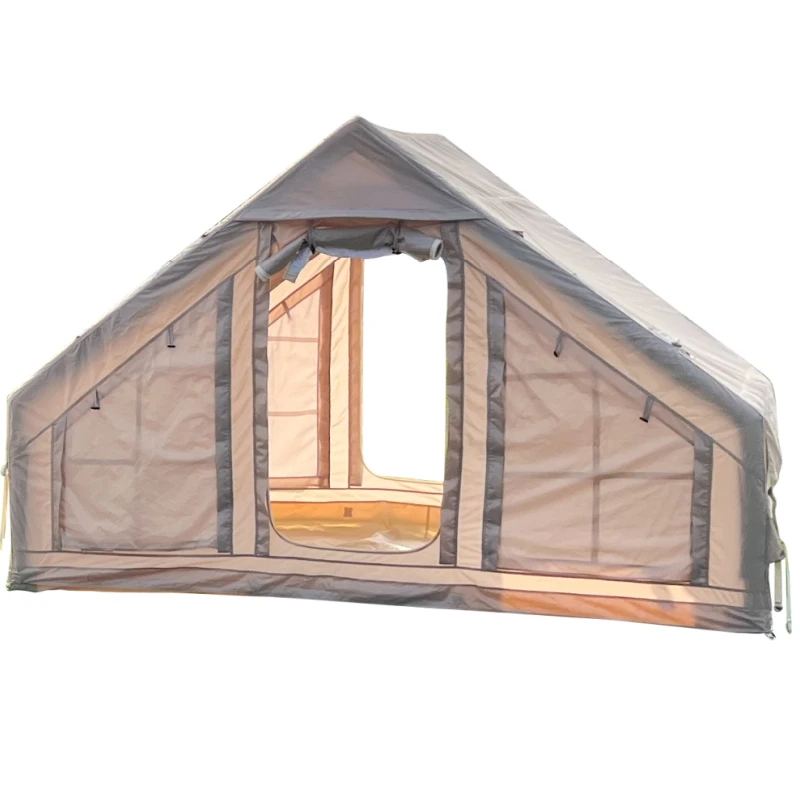 Grande luxo 5-7 pessoas à prova dwaterproof água oxford inflável barraca de acampamento durável hermético uma estrutura do quarto para aventuras ao ar livre